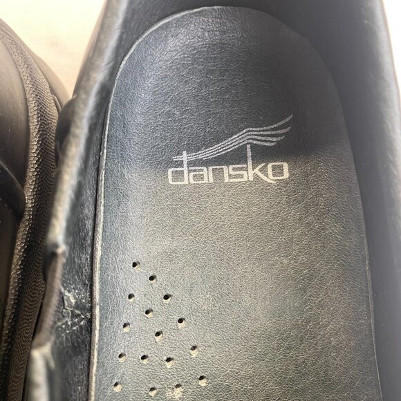 Dansko Womens Size 40 Shoes Loafer Slip On Flat Bicycle Toes Black,Comfort - Picture 13 of 14
